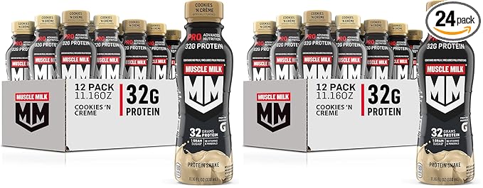 Muscle Milk Pro Series ShakeCookies 'n Creme11.16 Fl Oz Bottles(Pack of 24)