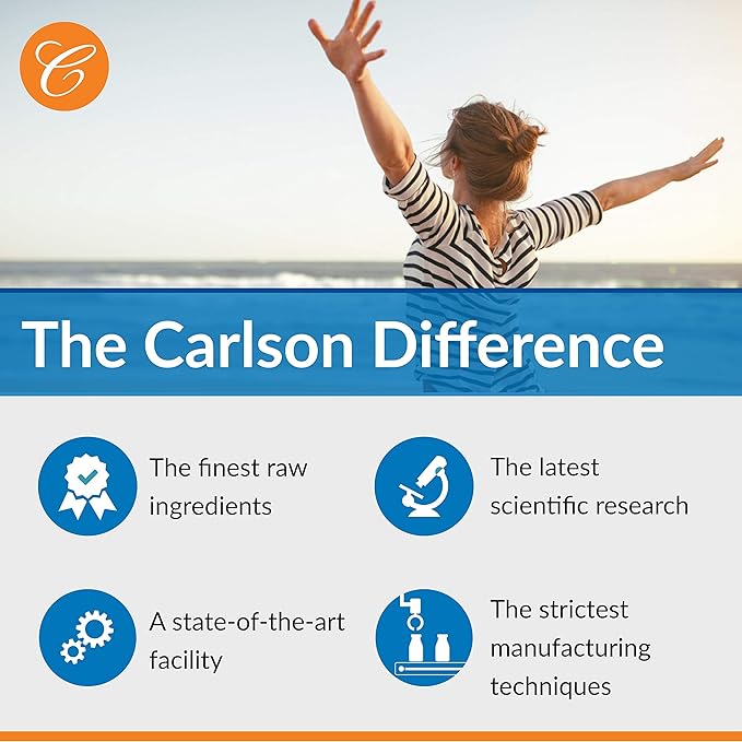 Carlson - Salmon Oil Complete 700 mg Omega-3s + Astaxanthin Cardiovascular Support Brain Function &amp Joint Health 120 soft gels