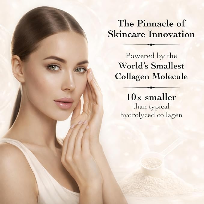 Silk Face Collagen - Collagen Peptides Powder for Women Face and Neck 14g Protein | Ultra Low Molecular Weight Collagen – for Skin Hair Nail Joint &amp Gut Health 15.87 oz (450g) Cocó March