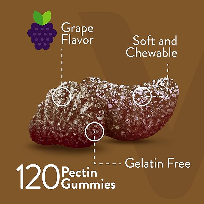 VITEEY Iron Gummies - Iron with Vitamin C - Energy Bood Support and Anemia Supplement for Women &amp Men - Vegan Gluten Free - 120 Count