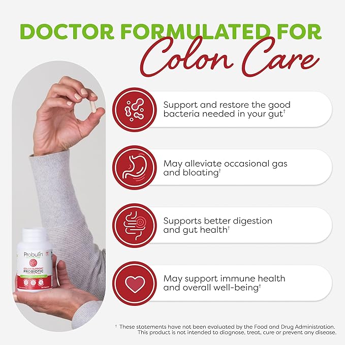 Probulin Women’s Probiotic + Colon Support Bundle – 90 Count Each – Daily Vaginal Digestive &amp Immune Health – 20 Billion CFU Vegan 2-Pack