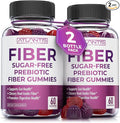 Atlantis Nutrition Sugar Free Fiber Gummies for Adults - 5G Fiber Supplement Formulated with 5.4G Prebiotic Digestive Blend - Supports Gut Health &amp Promotes Healthy Digestion - 2-Pack 120 Gummies