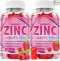 Zinc Gummies for Kids &amp Adults Chewable Zinc Supplements for Women &amp Men Supports Immune System &amp Cellular Health &amp Antioxidant Protection Vegan/Sugar-Free Raspberry Flavor 120 Coun