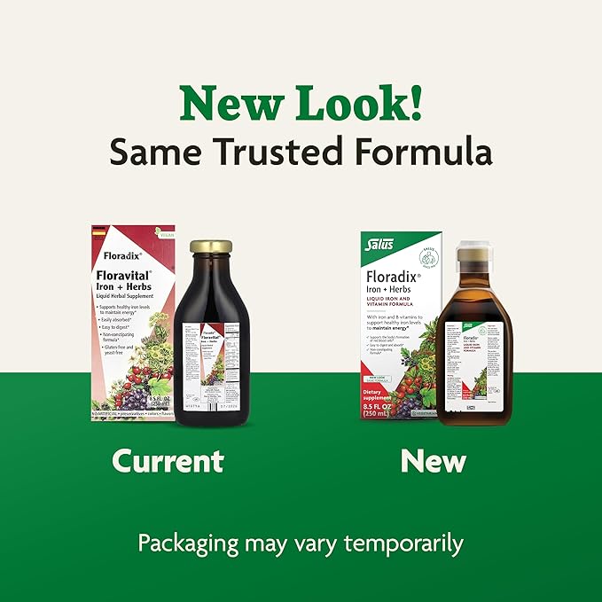 Floradix by Salus Gallexier Herbal Bitters (8.5 oz) &amp Iron &amp Herbs (8.5 oz) Bundle - Herbal Bitter for Digestive Support* - Iron Supplement for Healthy Energy Support*