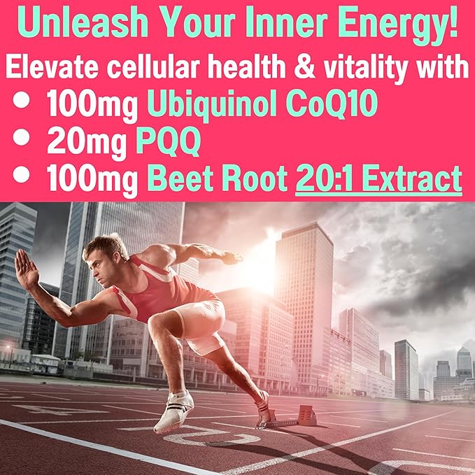 SHIZAM Ubiquinol CoQ10 PQQ Astaxanthin Beets Gummies Super Mitochondrial ATP Supplements Soft Chews Liquid Pills Powder Alt Beet-Root
