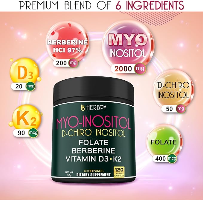 Bundle 6in1 Beet Root Supplements 100 Count &amp 6in1 Myo-inositol &amp D-Chiro Inositol Supplement for Women 120 Count - for Immune Heart Health &amp Overall Health