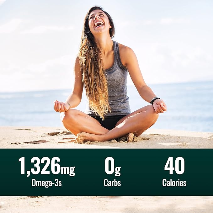 Natural Force Pure Omega 3 - Liquid Fish Oil - Delicious Lemon Cake Flavor - Mercury Free Wild Caught Lab Tested - 1326 mg Triglyceride EPA DHA &amp DPA - 16 Oz Glass Bottle