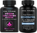 Vital Vitamins Vegan Collagen Booster + Resveratrol Capsules