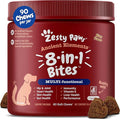 Zesty Paws Dog Multivitamin Chewable Dog Vitamins and Supplements for Hip &amp Joints Skin &amp Coat Omega 3 Fish Oil for Dogs- Senior &amp Puppy Multivitamin - Bison- 90ct