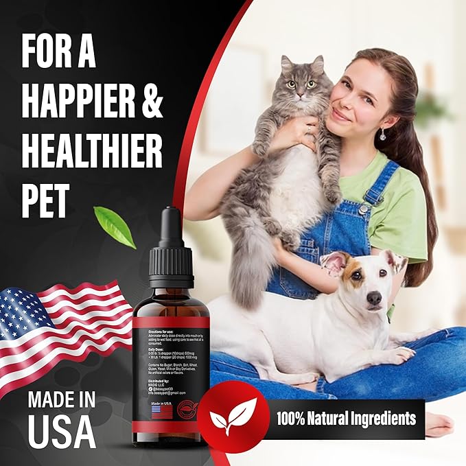Vitamin B12 for Dogs &amp Cats - Liquid Supplement for Dogs &amp Cats - Vet-Formulated Methylcobalamin Drops - Supports Energy Nerve Function &amp Appetite - Fast-Absorption- Easy to Administer.