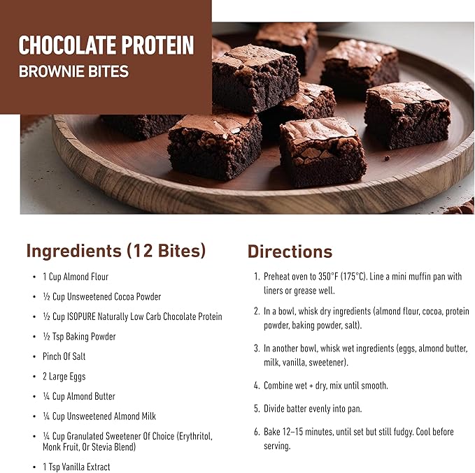 Isopure Low Carb 100% Pure Whey Isolate Protein Powder Lactose Free Gluten Free With Vitamins Dark Chocolate 25g Protein Per Serving 1 Lb 14 Servings (Packaging May Vary)