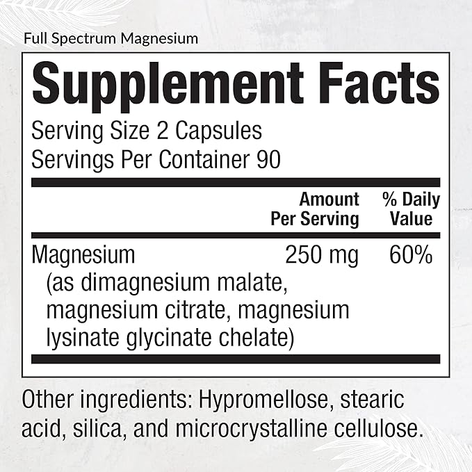 Equilife Full Spectrum Magnesium (180 ct.) and Adrenal Soothe (90 caps) Bundle Mood &amp Energy Support Supplement Vegan Non-GMO