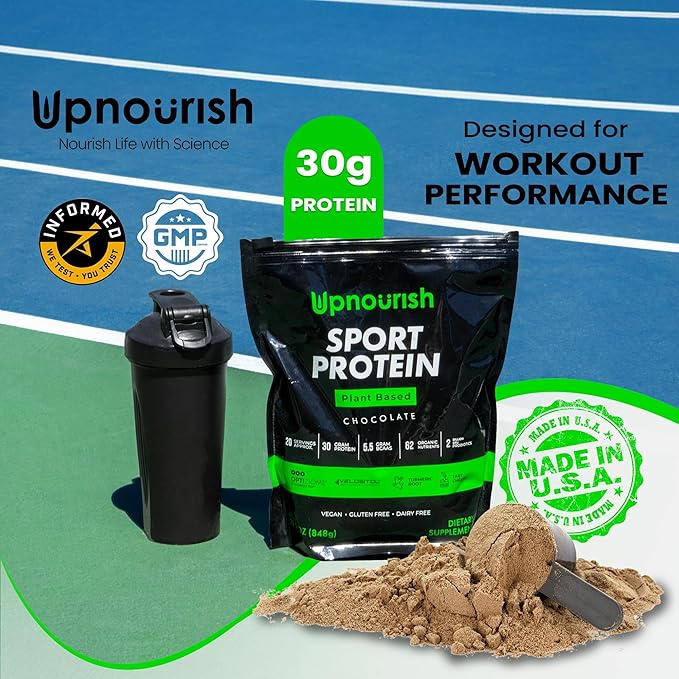 UpNourish Vegan Sport Protein Chocolate and Micronized Creatine