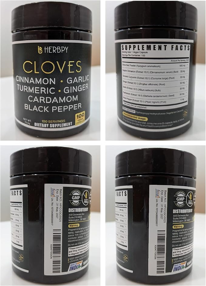 Bundle 7in1 Turmeric Curcumin Supplements &amp 7in1 Clove Supplement