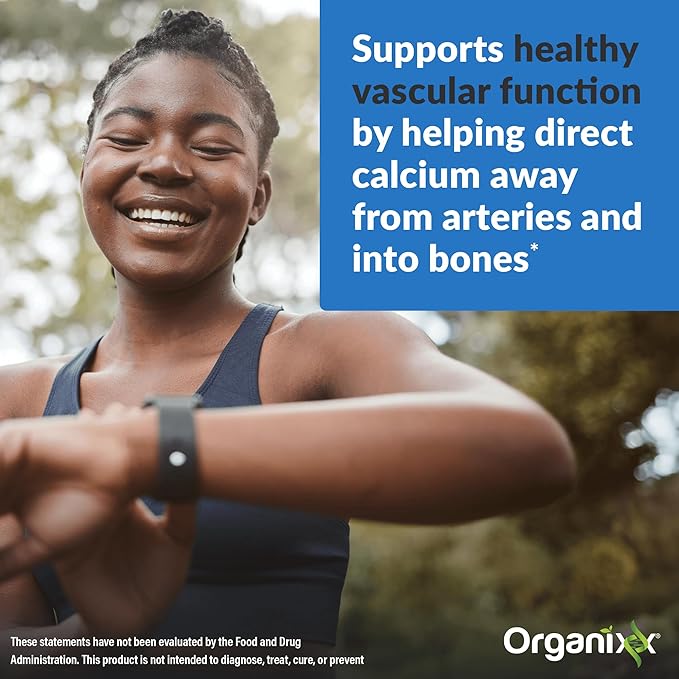 Organixx D3 K2 Supplement Supports Bone and Immune Health Bioavailable and Easy Absorption Formula with MCT Oil for Overall Wellness Clean Nutrient Blend Non GMO 15 ML 30 Servings