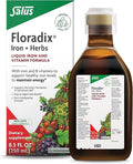 Floradix Iron &amp Herbs - Liquid Herbal Supplement for Energy Support - Iron Supplement with Vitamin C &amp Vitamin B Complex - for Men &amp Women - 8.5 fl oz