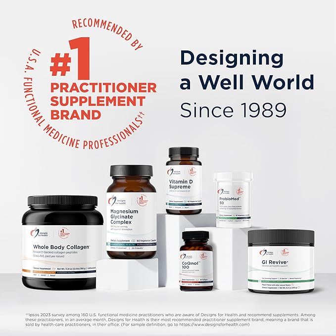 Designs for Health Vitamin D Supreme - Vitamin D 5000 IU with 2000mcg Vitamin K as MK4 for Bone Health Heart Health Mood &amp Immune Support - Vitamin D3 Enhanced with GG Supplement (30 Capsules)