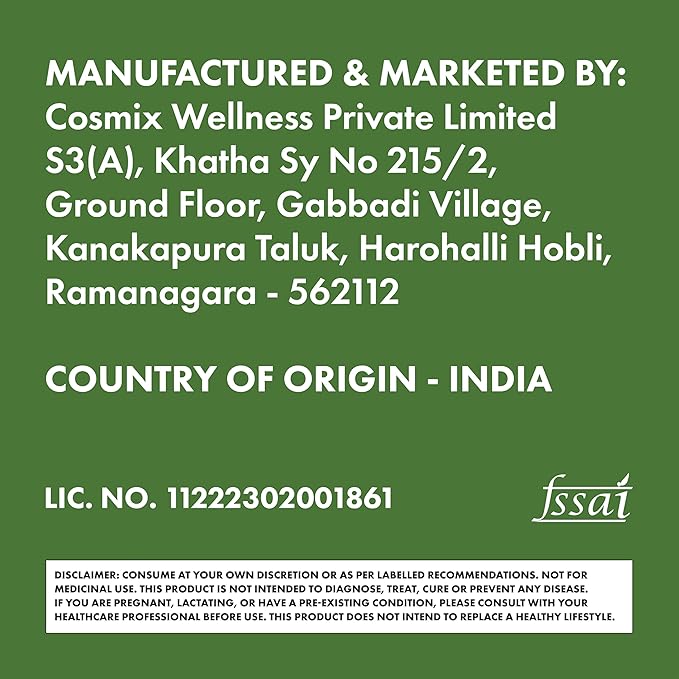 cosmix Love Your Liver Detoxification of Liver &amp Kidney Purifies Blood Reduce Inflamation Bhumi Amalaki Milk Thistle Turmeric 60G - Makes Upto 40 Servings Plant-Based Superfood Blend