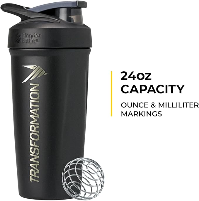 Transformation Chocolate Protein Powder &amp Performance Insulated Shaker Bottle | 30G Multi-Protein Superblend | Collagen Peptides Egg White &amp Plant Blend | MCT Oil | BCAA Amino Acids