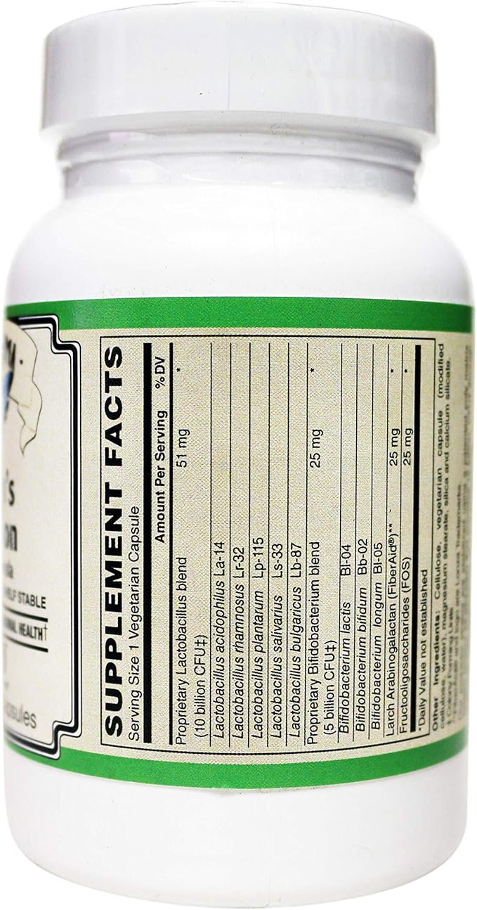 15 Billion Women's Probiotic • Formulated Specifically for Women • Survives Stomach Acid • Shelf Stable • Synbiotic