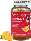 Omega-3 Gummies with 500mg of Omega-3 per Serving Made from Algae Natural Orange Flavor &amp Other Natural Flavors (60ct)
