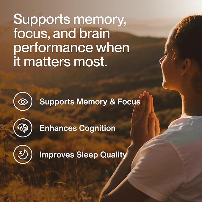 Momentous Magtein Magnesium L-Threonate - Brain &amp Rest Support Supplement - Boosts Cognitive Function &amp Sleep Quality - NSF Certified for Sport -145 mg - 30 Servings