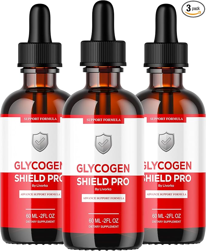 (3 Pack) Glycogen Shield Pro - Glycogen Shield Pro Drops GlycogenShield Pro Drops GlycogenShield Pro Support Glycogen Shield Pro Support Glycogen Shield Pro Supplement 3 Bottles for 90 Days