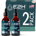 E2H Advanced Intestinal Support - Promotes Gut Health and Digestive System - Wormwood and Black Walnut Extract - Non-GMO Vegan - (2 Bottles)
