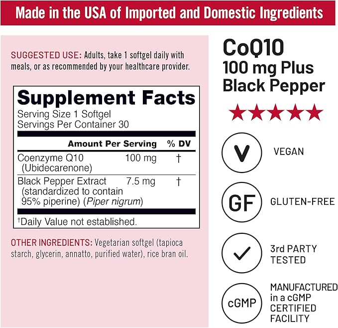 NatureWise [1] Ultra Omega 3 Fish Oil 2200 mg - TG Form - 60 Softgels[30-Day Supply] + [1] CoQ10 100mg + Black Pepper High Absorption - 30 Softgels[30-Day Supply]