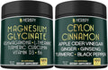 Bundle 6in1 Magnesium Glycinate Supplements &amp 6in1 Premium Ceylon Cinnamon Supplements - Relaxation Restful Day &amp Night Immune Heart Digestion &amp Body Balance Support