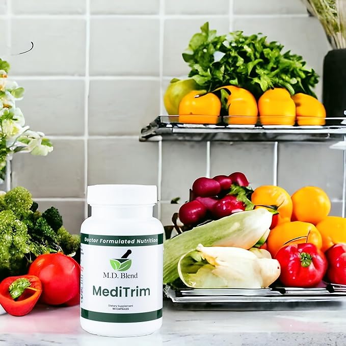 MediTrim Energy Supplements Metabolism Booster Supports Vitality Satiety &amp Physique Goals Smooth System Balance Green Coffee Bean Apple Cider Vinegar Hibiscus 270 Capsules (Pack of 3)