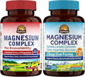 Vitalitown Magnesium Bundle (Pack of 2) | 4-in-1 &amp 6-in-1 Magnesium Complex | for Bone &amp Muscle | Magnesium Glycinate Magnesium Citrate | 120 Magnesium Capsules