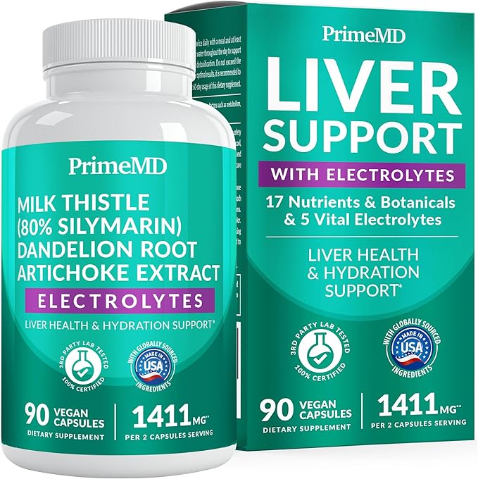 22-in-1 Liver Support Capsules – Supplement with Milk Thistle NAC Electrolytes &amp BioPerine Supplement – Smart Dose for Your Natural Filtration &amp Daily Hydration – 90 Vegan Capsules (Pack of