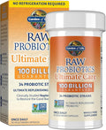 Garden of Life Raw Probiotics for Women and Men with Digestive Enzymes 100 Billion CFU Clinically Studied Strains Shelf Stable 30 Capsules