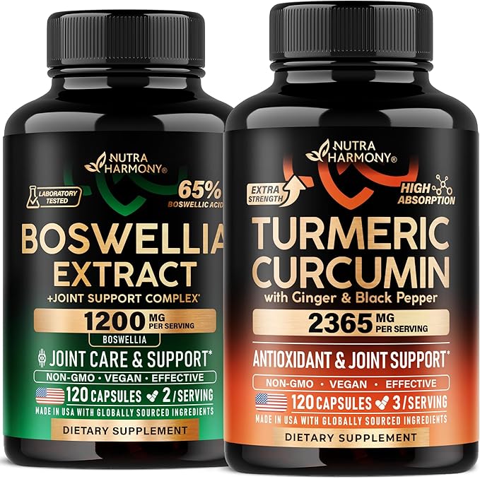 Boswellia Extract &amp Turmeric Curcumin Capsules