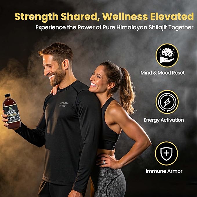 Herb To Body Pure Shilajit Bitter - 16oz Natural Herbal Tonic made with Wildcrafted Shilajit for Men Gold Grade Product for Wellness and Detox Support