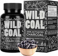 Wild Foods Activated Charcoal Capsules | 100% Organic Coconut Shells Active Tablets | Lab Tested &amp Non-GMO Pills | Made in USA (120 Capsules)