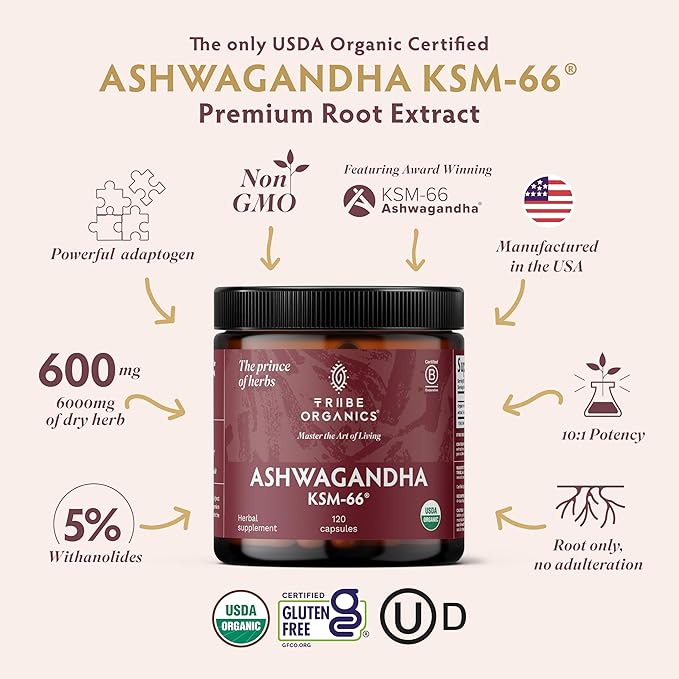 Recovery Trio 120 - KSM-66 Ashwagandha + Turmeric Curcumin C3 Complex + Boswellia Complex - Boost Immunity Joint Support Reduces Pain