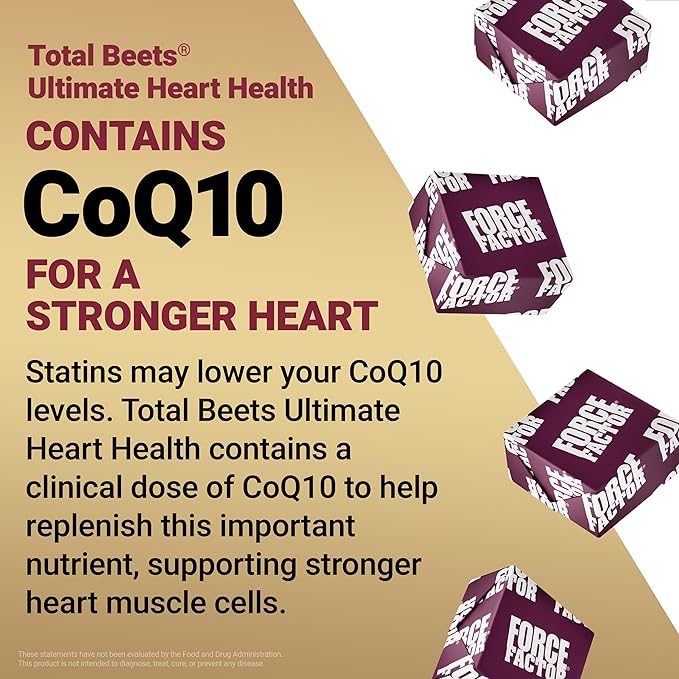 Force Factor Better Turmeric Maximum Joint Support 1075mg Curcumin Total Beets Ultimate Heart Health Blood Pressure Support Chews with CoQ10 120 Soft Chews