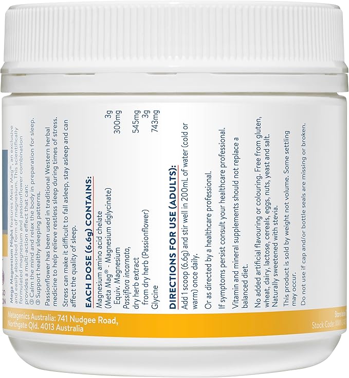 Ethical Nutrients Mega Magnesium Night 126g
