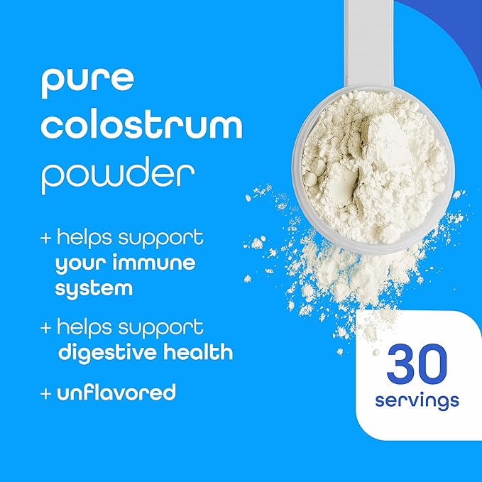 Zena Nutrition Organic Supergreens Greens Powder 70+ Superfoods + Pure Colostrum Powder 2000mg Supplement Supports Immune and Digestive Health