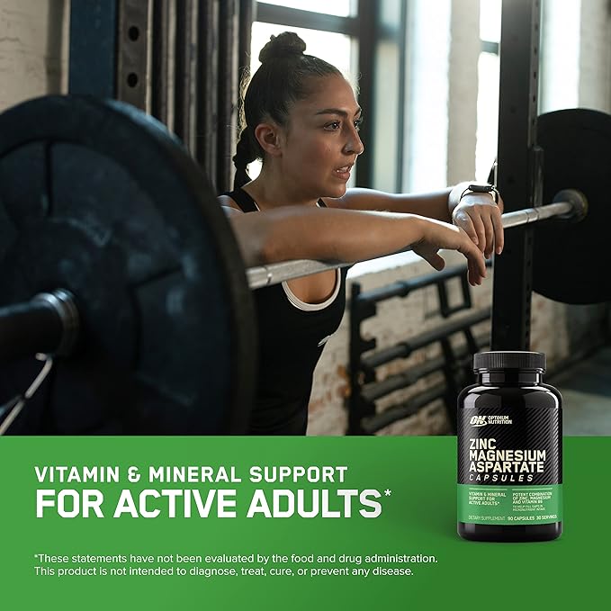 Optimum Nutrition Muscle Recovery and Endurance Supplement for Men and WomenZinc-and Magnesium Supplement180 Count (Pack of 2)