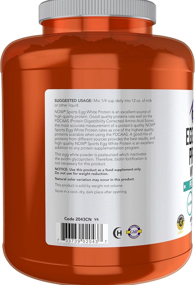 Egg White Protein Now Foods 5 lbs Powder