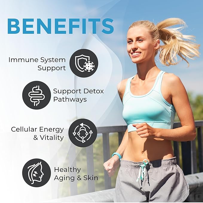Nano Glutathione w/Nano Vitamin C | Ultra Absorbable Antioxidant for Detox Support Immune Health and Healthy Gums | Fast Oral Delivery | 30 Servings