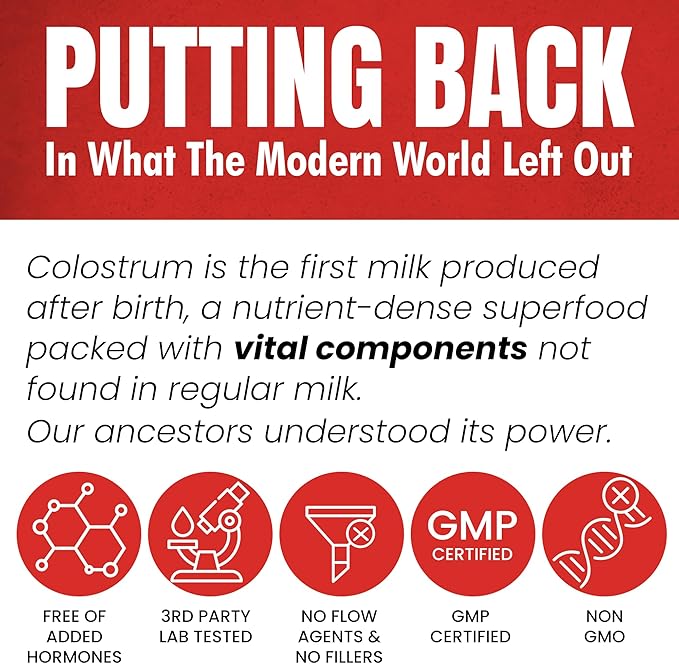 Colostrum Supplement | Bovine Grass Fed Colostrum with 60% IgG | with Lactoferrin PRPs Probiotics &amp Prebiotics | Gentle on Kids &amp Adults | GMO-Free | Tastes Delicious | 90 Gummies