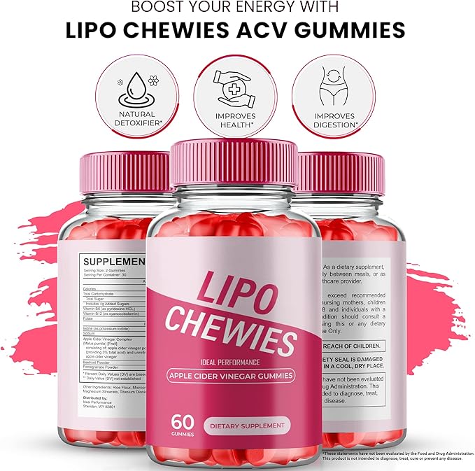 Lipo Chewies Brazillian Gummies Lipo Chewies Keto ACV Keto Supplement Gummies - Maximum Strength All Natural Support Formula Keto+ACV Advanced Formula LipoChewies Keto Gummy Reviews (5 Pack)