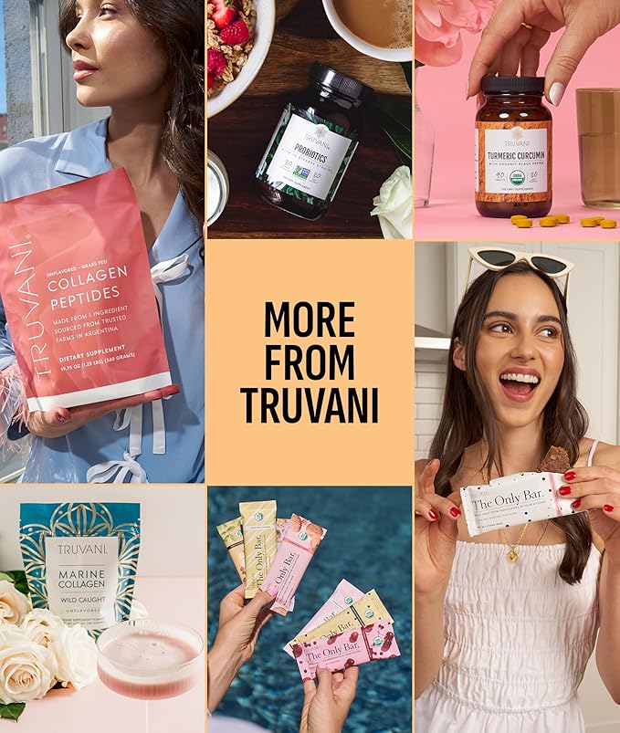 Truvani Vegan Pea Protein Powder | Peanut Butter | 20g Organic Plant Based Protein | 20 Servings | Keto | Gluten &amp Dairy Free | Low Carb | No Added Sugar