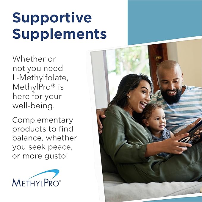 MethylPro Cofactors + L-Methylfolate 5 mg - Supports a Healthy Mindset - Vitamins B6 B12 &amp Magnesium - Active Folate for Methylation Support &amp Biochemical Reactions - 30 Servings - 30 Capsule
