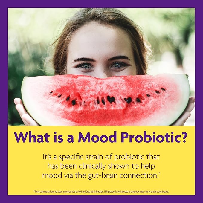 InnovixLabs Mood Probiotic for Women &amp Men Clinically Studied Digestive &amp Mood Support Supplement Lactobacillus helveticus Rosell-52ND &amp Bifidobacterium longum Rosell-175 60 Capsules (P