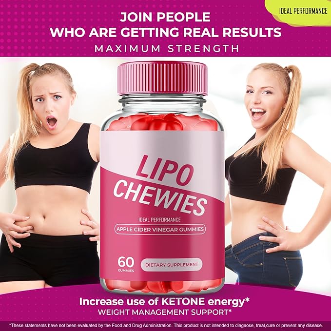 Lipo Chewies Brazillian Gummies Lipo Chewies Keto ACV Keto Supplement Gummies - Maximum Strength All Natural Support Formula Keto+ACV Advanced Formula LipoChewies Keto Gummy Reviews (5 Pack)